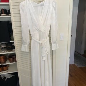 Adelyn Rae Brandy Sateen White Dress